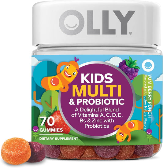 OLLY Kids Multivitamin + Probiotic Gummies - Berry Punch